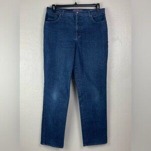 Gloria Vanderbilt Women's Amanda Straight Leg Jeans 32x29 size 14 stretch